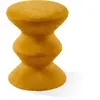 Pols Potten - Tabouret rembourré Zig Zag - Jaune - Mousse