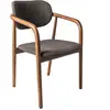 Chaise avec accoudoirs en frêne gris Henry - Pols Potten