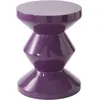 Pols Potten - Tabouret Zig Zag - Violet - Polyester laqué