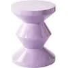 Pols Potten - Tabouret Zig Zag - Violet - Polyester laqué