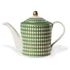 Pols Potten - Théière Chess - Vert - Porcelaine émaillée