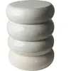 Pols Potten - Table d'appoint Tabouret céramique - Blanc - Céramique