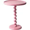 Table d'appoint rose laquée Twister - Pols Potten