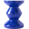 Tabouret bleu foncé laqué Zig Zag - Pols Potten