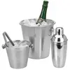Veryshop Excellent Houseware - Ensemble de bar 4 pcs Acier inoxydable Silver