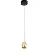 HighLight Suspension Golden Egg, ambre/or, Ø 13 cm, verre/métal