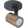 HighLight Spot pour plafond Halo, noir/laiton bruni Ø 10 cm à 1 lampe.