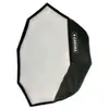 Caruba softbox ronde à assemblage rapide 120cm argent mat
