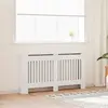 vidaXL Cache-radiateur 152 cm MDF Blanc
