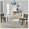 vidaXL Chaises à manger lot de 2 marron hévéa solide et velours