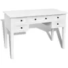 vidaXL Bureau blanc à 5 tiroirs