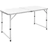 vidaXL Table pliable de camping Hauteur réglable Aluminium 120x60 cm
