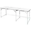 vidaXL Table pliante de camping en aluminium avec hauteur ajustable