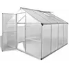 vidaXL Serre renforcée en aluminium avec cadre de base 6,05 m²