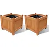 vidaXL Ensemble de 2 lits surélevés Bois 30x30x30 cm
