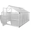 vidaXL Serre renforcée en aluminium avec cadre de base 7,55 m²