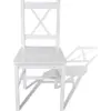 vidaXL Chaises à manger lot de 2 blanc bois de pin