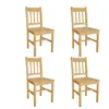 vidaXL Chaises à manger lot de 4 bois de pin
