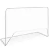 vidaXL But de football avec filet 182x61x122 cm Acier Blanc