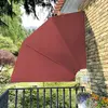 vidaXL Auvent latéral pliable de balcon Terre cuite 210 x 210 cm