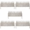 vidaXL Clôture en treillis de saule 5 pcs