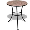 vidaXL Table de bistro Terre cuite 60 cm Mosaïque