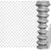 vidaXL Clôture à mailles losangées Acier galvanisé 15x0,8 m Argenté