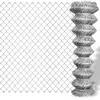 vidaXL Clôture à mailles losangées Acier galvanisé 15x1,25 m Argenté