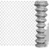 vidaXL Clôture à mailles losangées Acier galvanisé 25x0,8 m Argenté