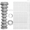 vidaXL Clôture à mailles avec poteaux Acier galvanisé 25x1,25m Argenté