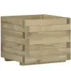 vidaXL Lit surélevé 50x50x40 cm Bois Carré