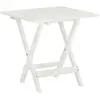 vidaXL Table de bistro Blanc 46x46x47 cm Bois d'acacia massif