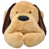 vidaXL Chien en peluche 120 cm Marron