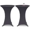 vidaXL Housse de table extensible 60 cm 2 pcs Anthracite