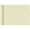 vidaXL Écran de balcon en tissu Oxford 75x600 cm Crème