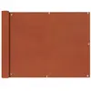 vidaXL Écran de balcon en tissu Oxford 90x400 cm Ocre marron