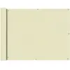 vidaXL Écran de balcon en tissu Oxford 90x400 cm Crème