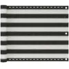 vidaXL Écran de balcon en PEHD 75 x 600 cm Anthracite et blanc