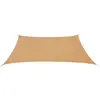 vidaXL Parasol en PEHD rectangulaire 2x4 m Beige