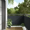 vidaXL Écran de balcon en tissu Oxford 75x400 cm Anthracite
