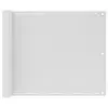 vidaXL Écran de balcon en PEHD 75x400 cm Blanc