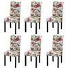 vidaXL Chaises à manger lot de 6 multicolore tissu