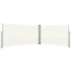 vidaXL Auvent latéral rétractable 160x600 cm Crème