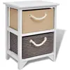 vidaXL Table de chevet Bois