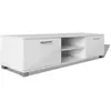 vidaXL Meuble Tv À Haute Brillance Blanc 120 X 40,3 X 34,7 Cm - Vidaxl