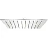 vidaXL Tête de douche plongeante carrée en acier inoxydable 20x20 cm