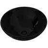 vidaXL Bassin d'évier rond céramique Noir pour salle de bain