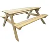 vidaXL Table de pique-nique 150 x 135 x 71,5 cm Bois