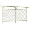 vidaXL Clôture à lattes de jardin avec pergola Bois