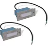 vidaXL Lampe d'escalier encastrée à 2 LED 44x111x56 mm